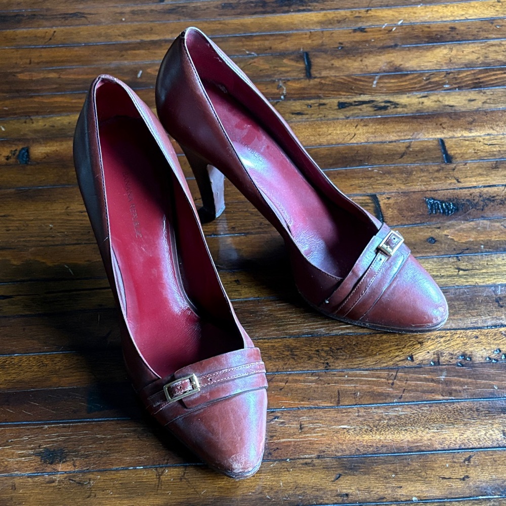 Banana republic, vintage brown leather heels